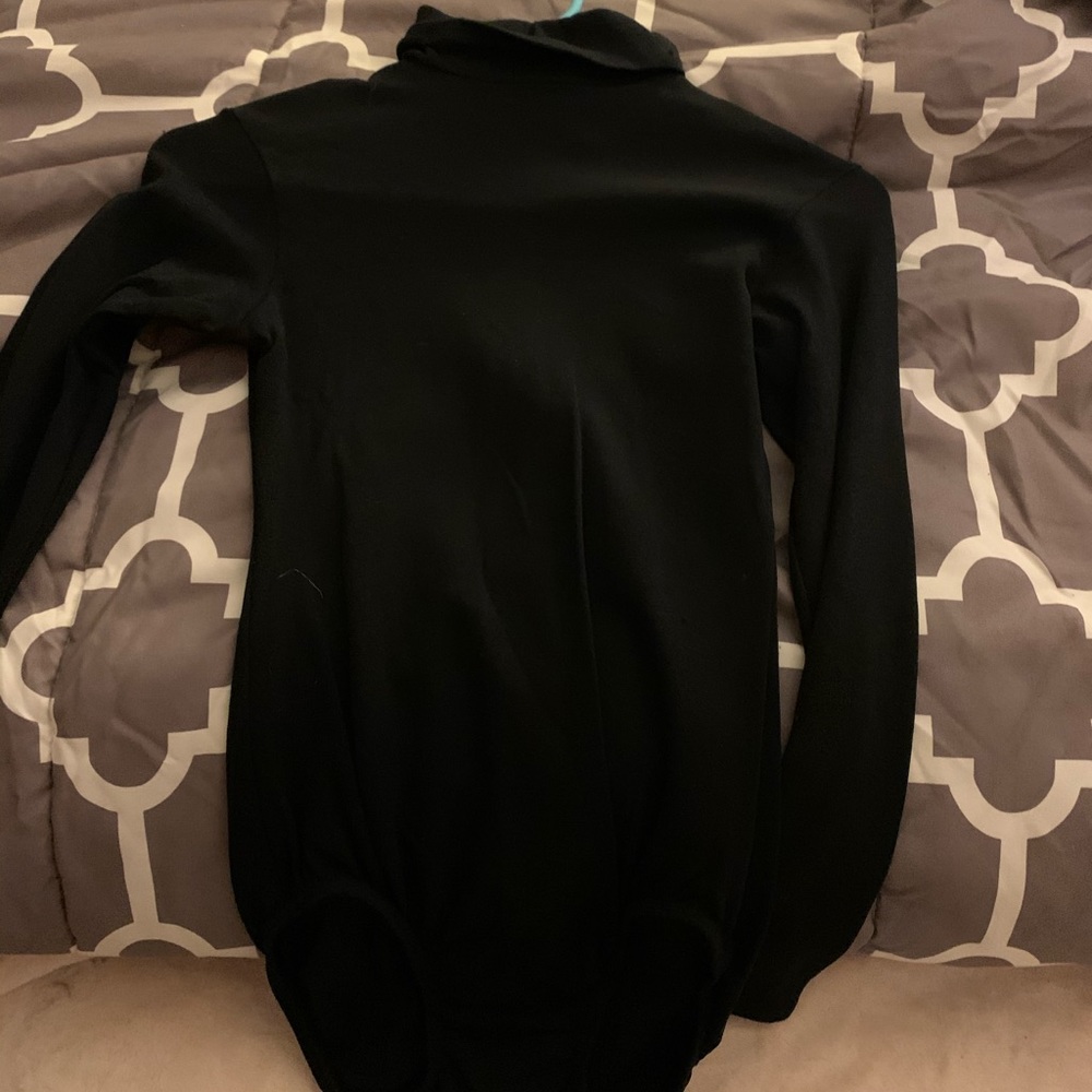 Black long sleeve bodysuit